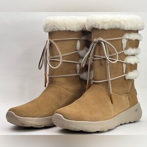 Skechers, Woman’s, Boots, Gen 5, Shearling Style, Dark Toupe, Pull On, Size 7.5